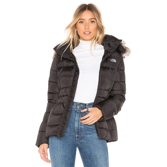 NWT The North Face Gotham II Faux Fur Trim Jacket